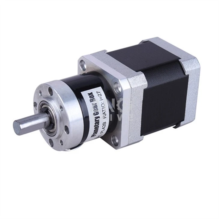 stepper gear motor round flange
